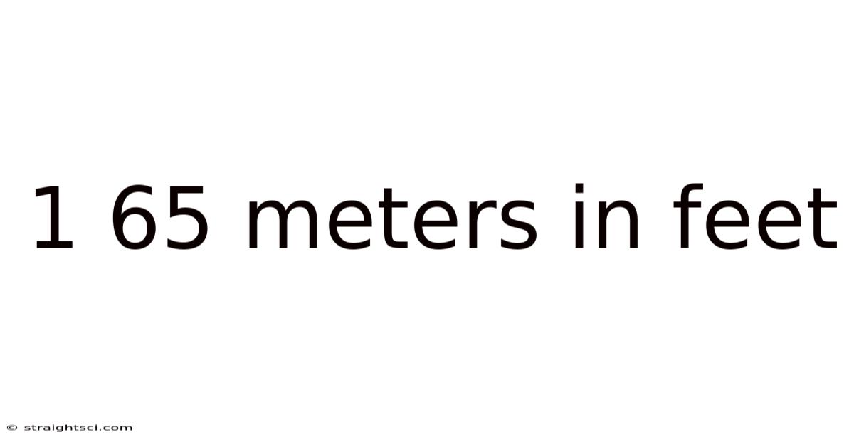 1 65 Meters In Feet