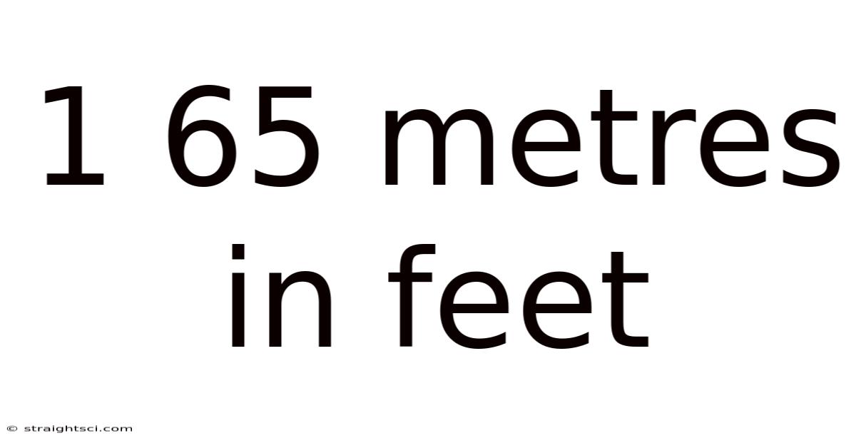 1 65 Metres In Feet