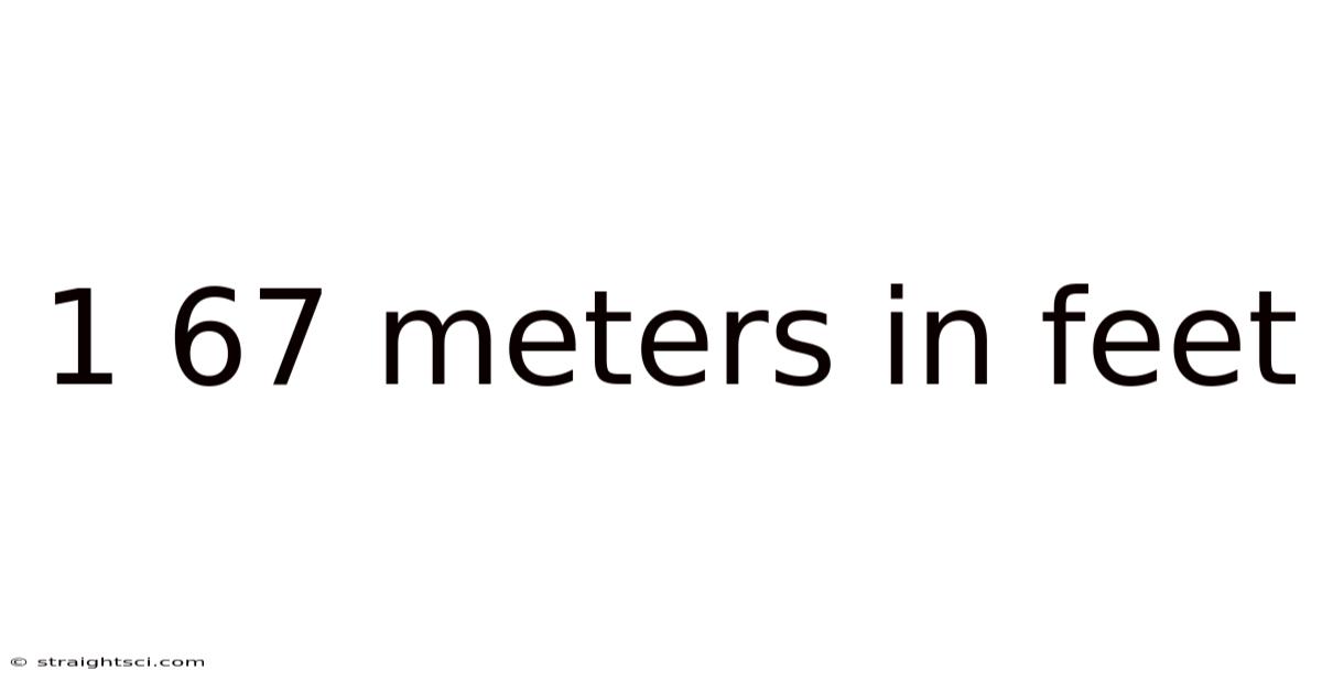 1 67 Meters In Feet