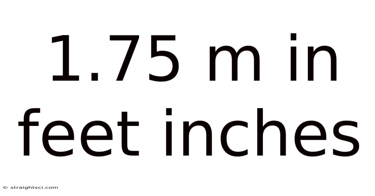 1.75 M In Feet Inches