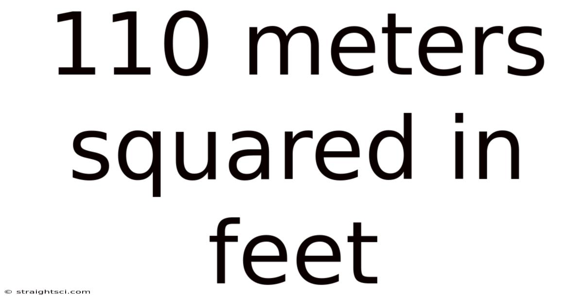 110 Meters Squared In Feet