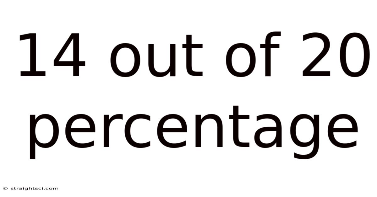 14 Out Of 20 Percentage