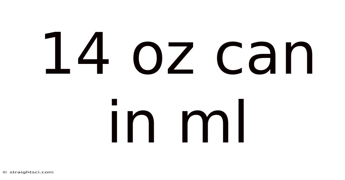 14 Oz Can In Ml