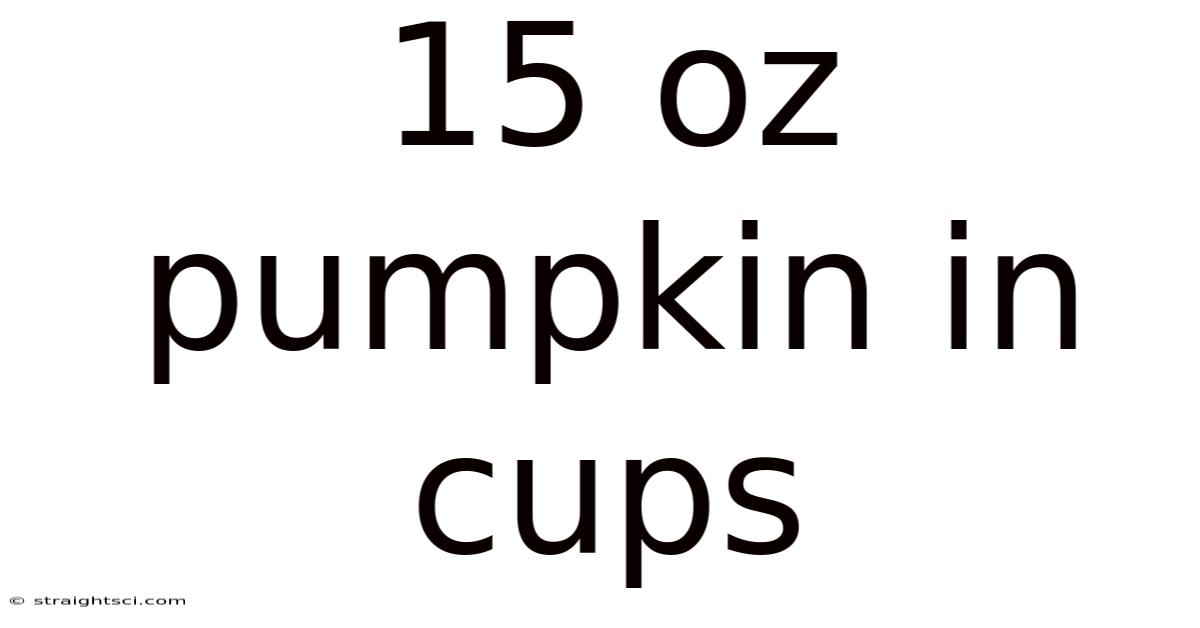 15 Oz Pumpkin In Cups