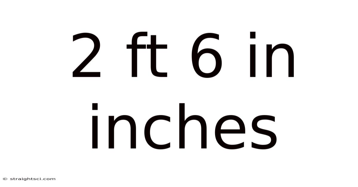 2 Ft 6 In Inches