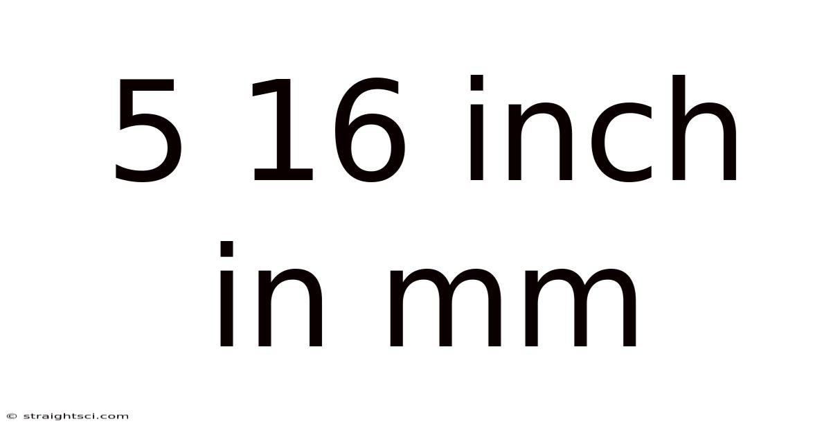 5 16 Inch In Mm