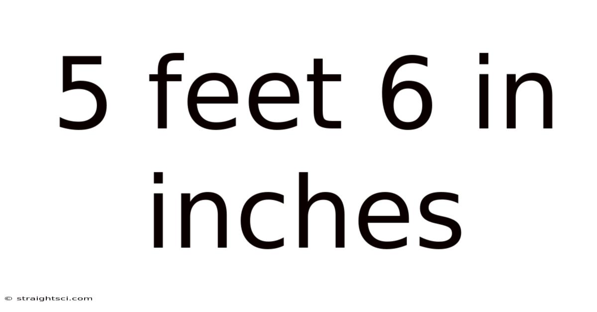 5 Feet 6 In Inches
