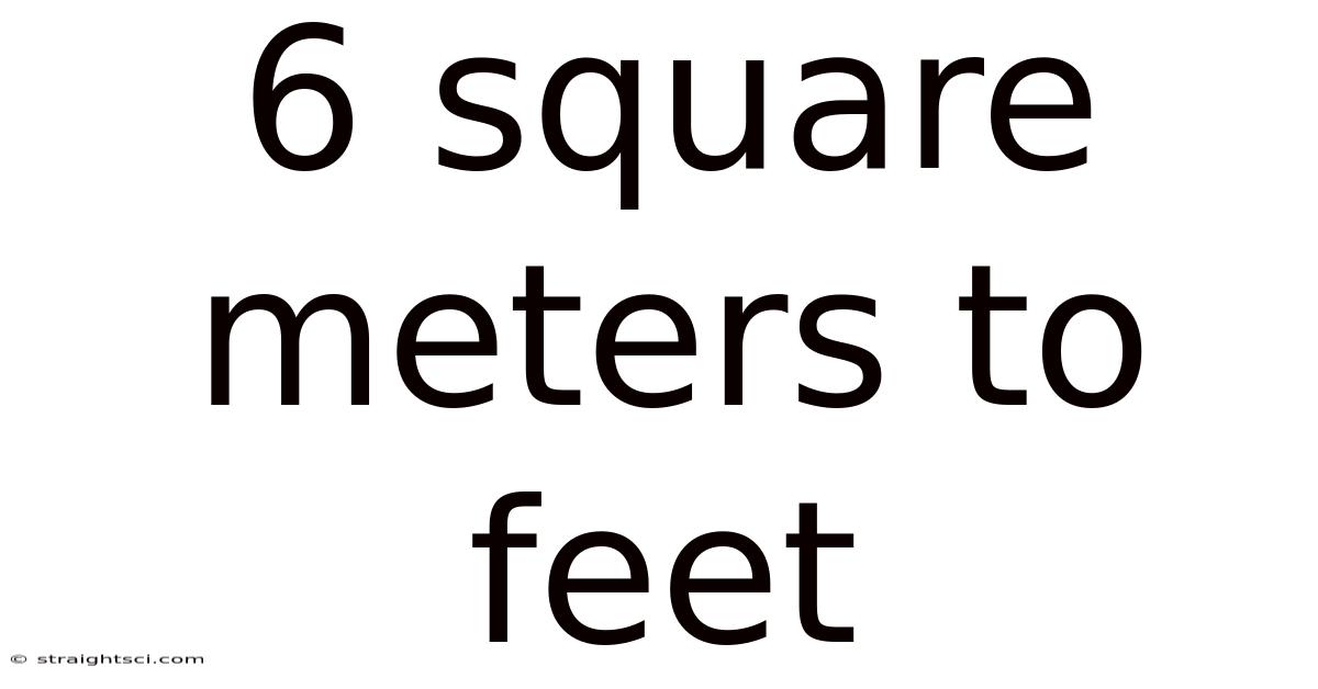 6 Square Meters To Feet
