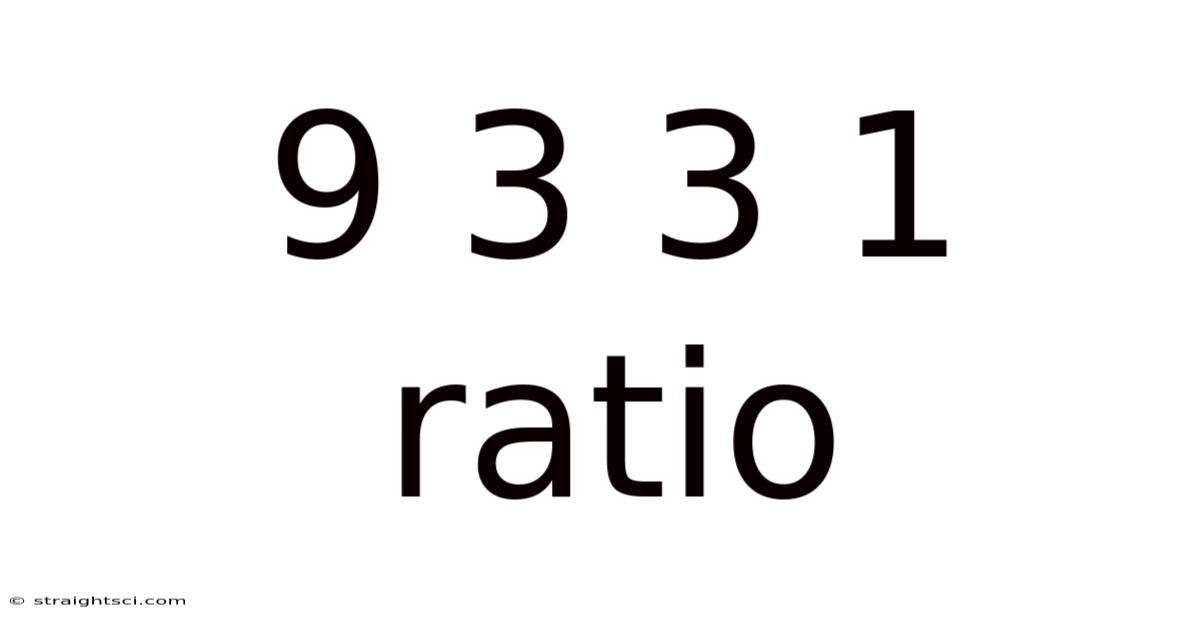 9 3 3 1 Ratio