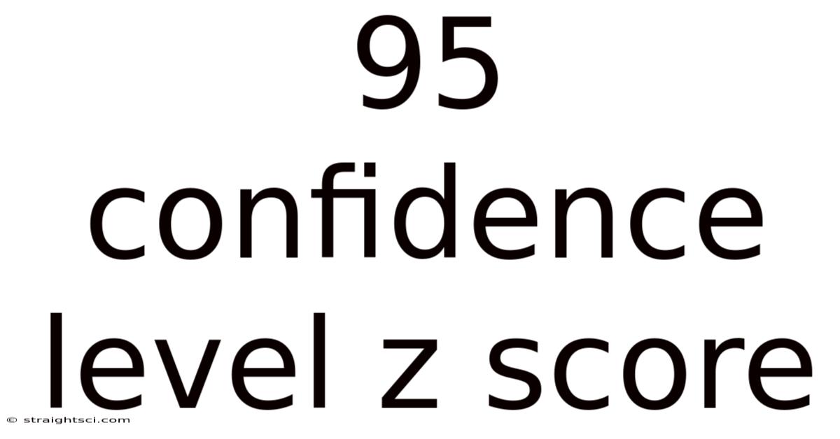 95 Confidence Level Z Score