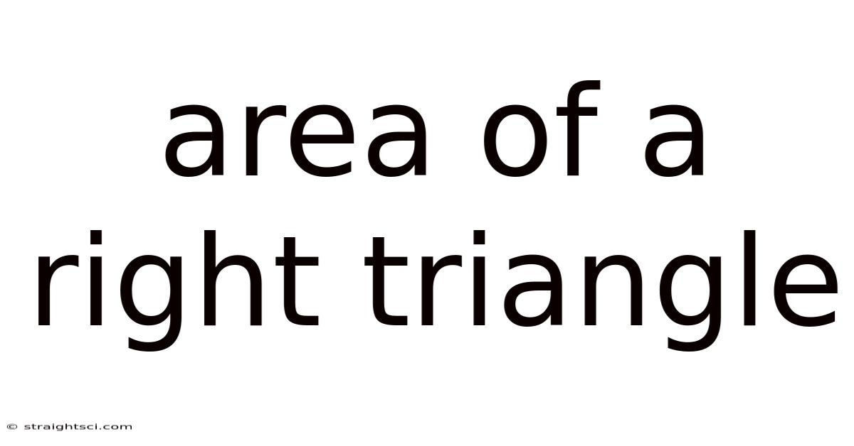 Area Of A Right Triangle