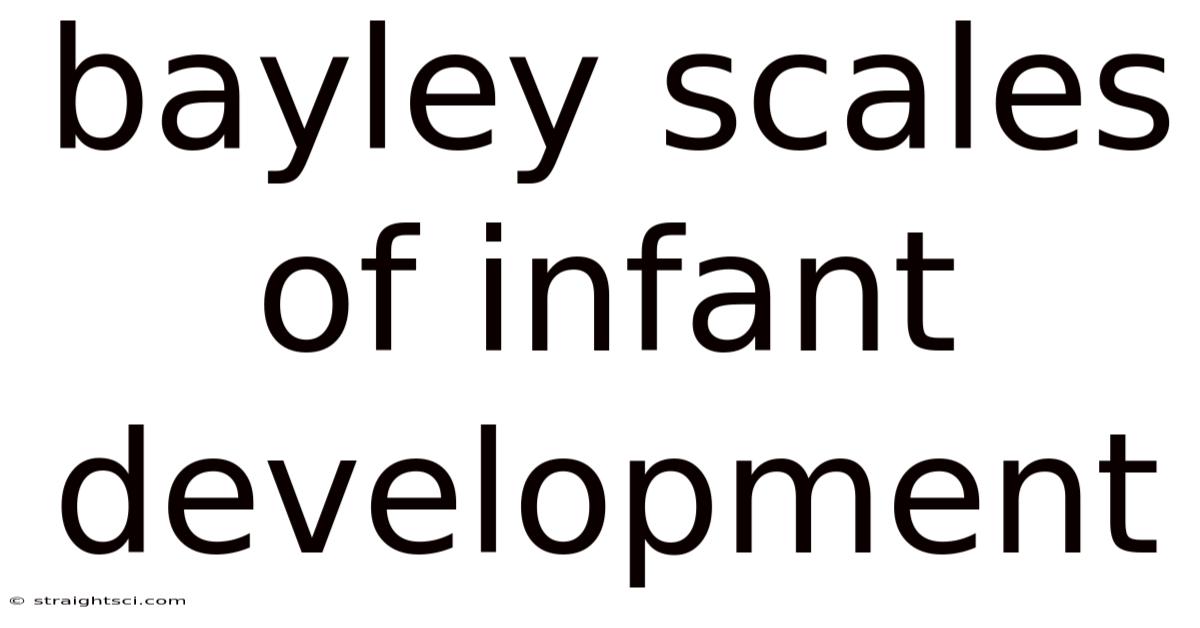 Bayley Scales Of Infant Development