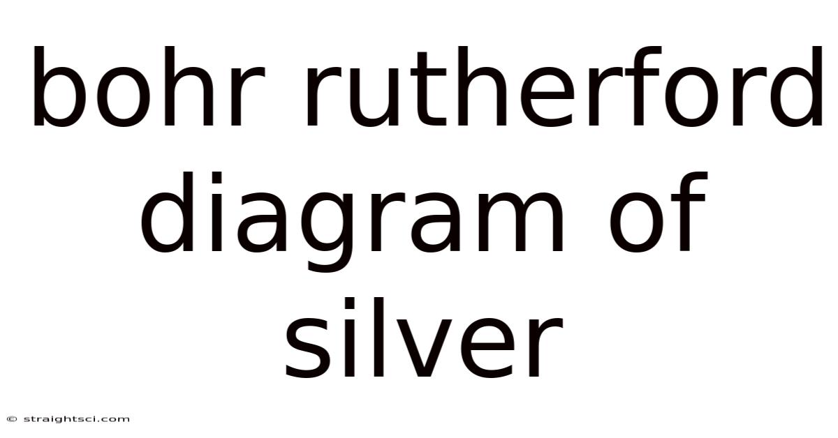 Bohr Rutherford Diagram Of Silver