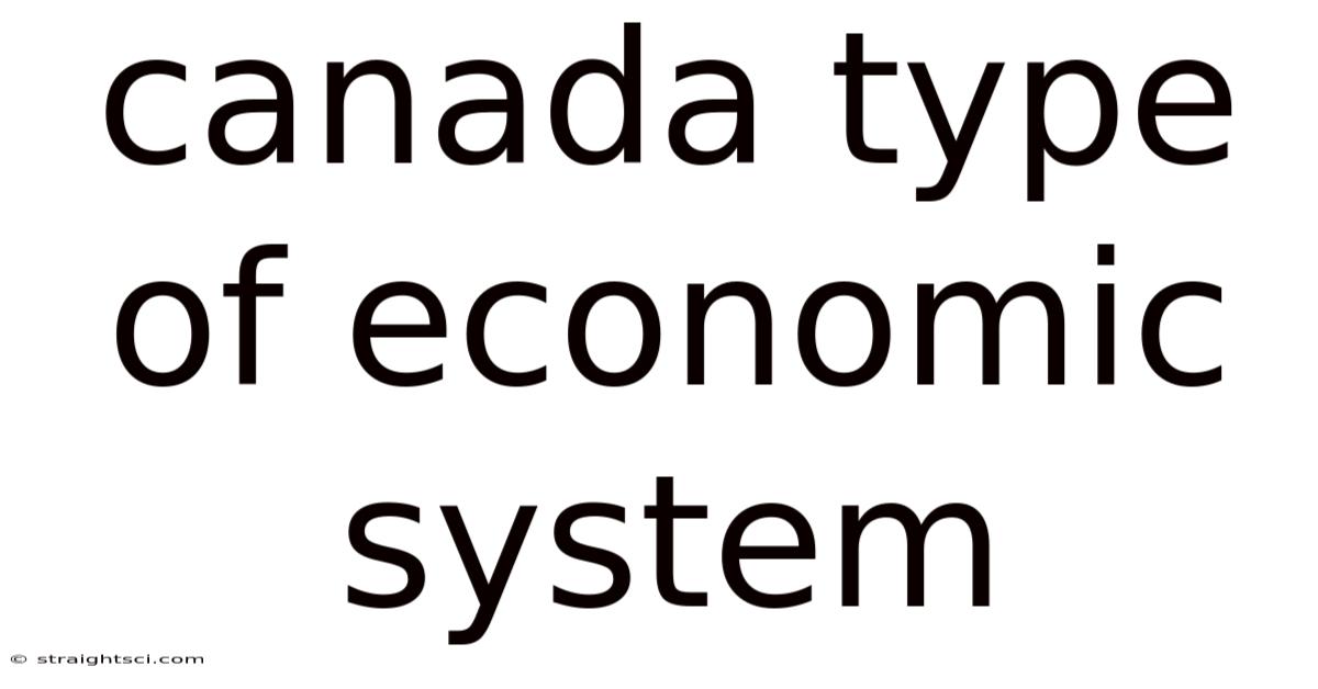 Canada Type Of Economic System