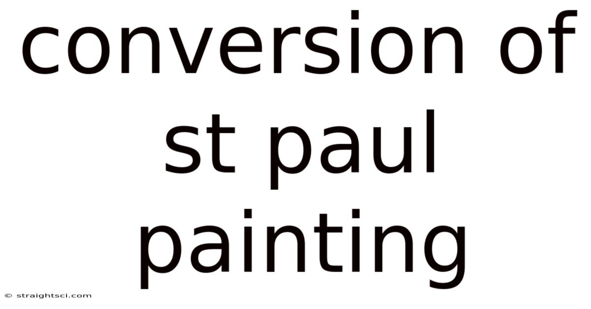 Conversion Of St Paul Painting