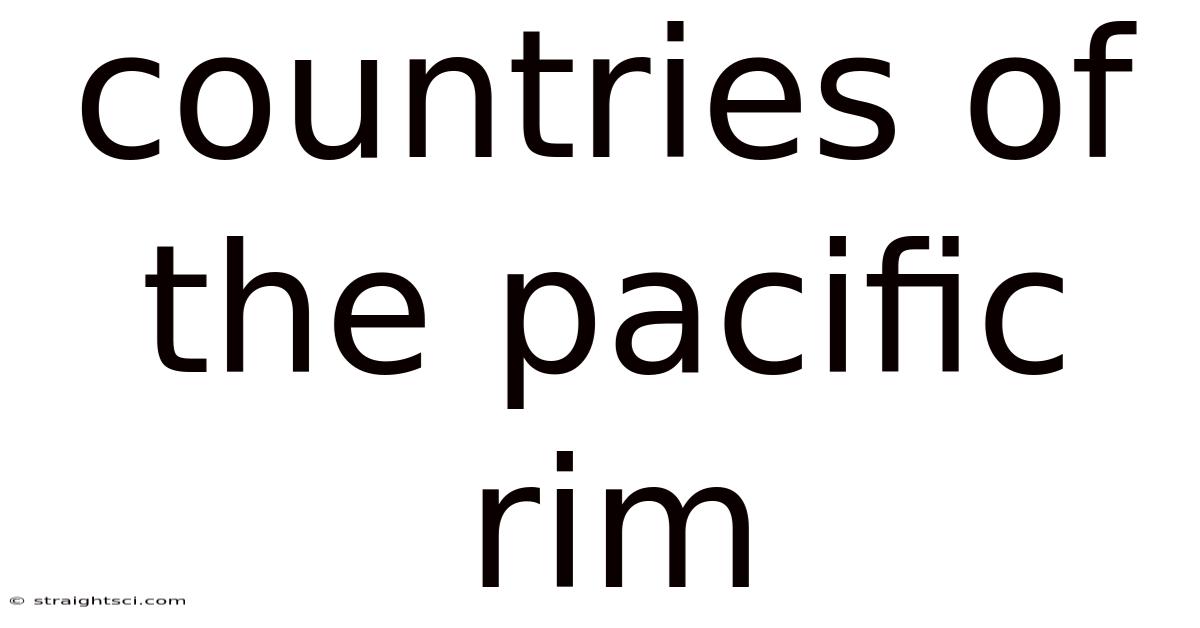 Countries Of The Pacific Rim