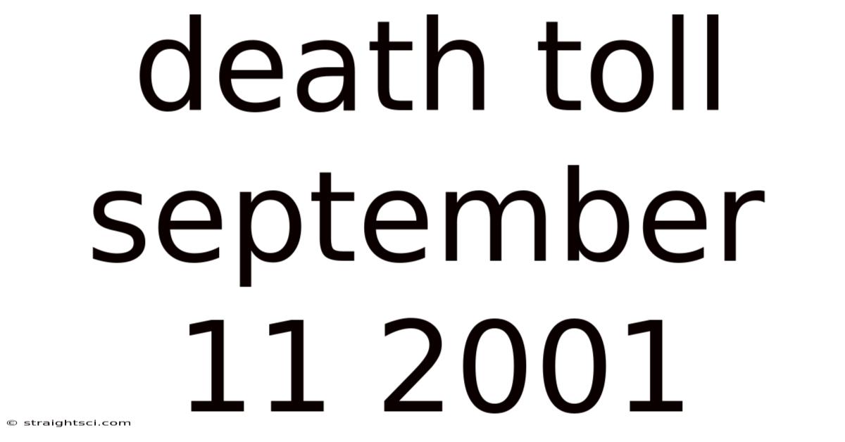 Death Toll September 11 2001