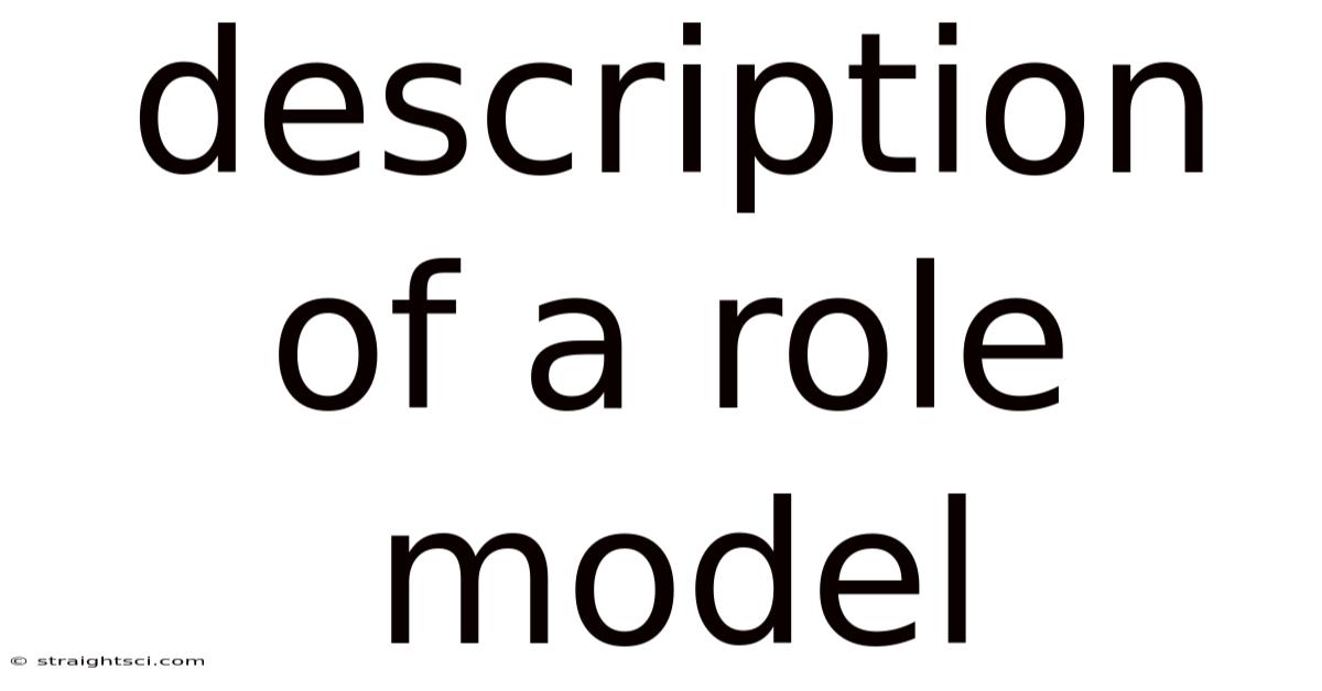 Description Of A Role Model