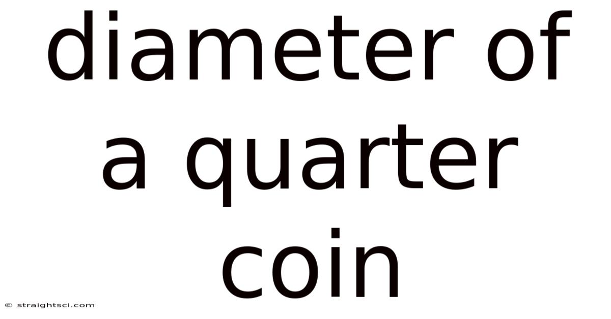 Diameter Of A Quarter Coin