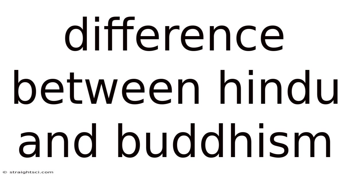 Difference Between Hindu And Buddhism