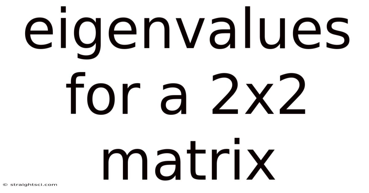 Eigenvalues For A 2x2 Matrix