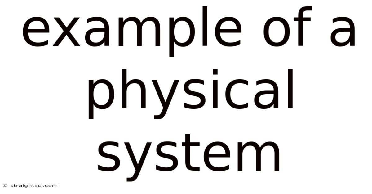 Example Of A Physical System