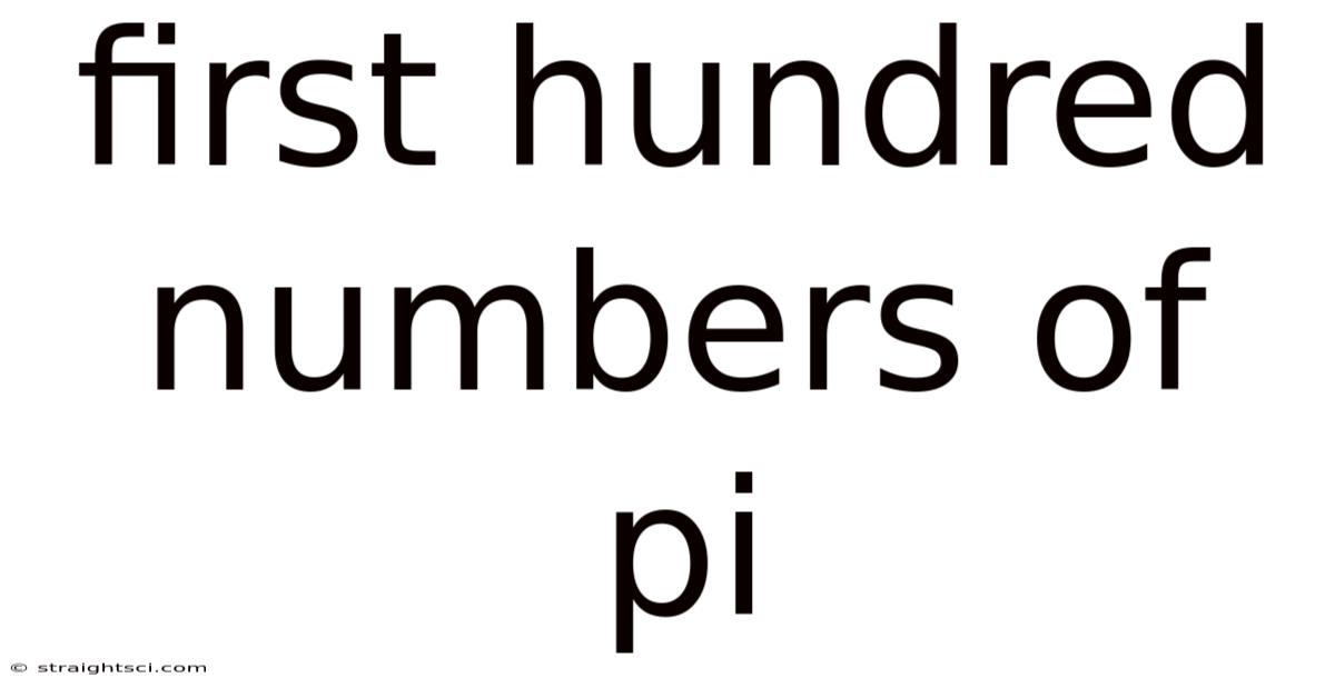 First Hundred Numbers Of Pi