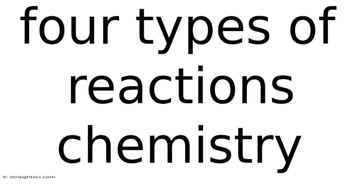 Four Types Of Reactions Chemistry