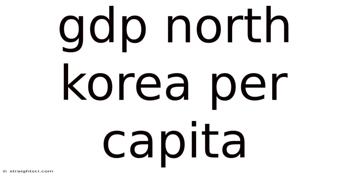 Gdp North Korea Per Capita
