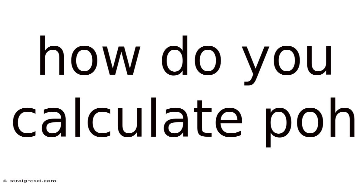 How Do You Calculate Poh