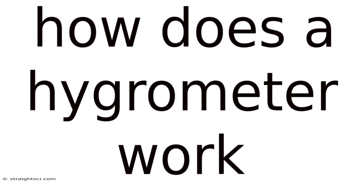 How Does A Hygrometer Work