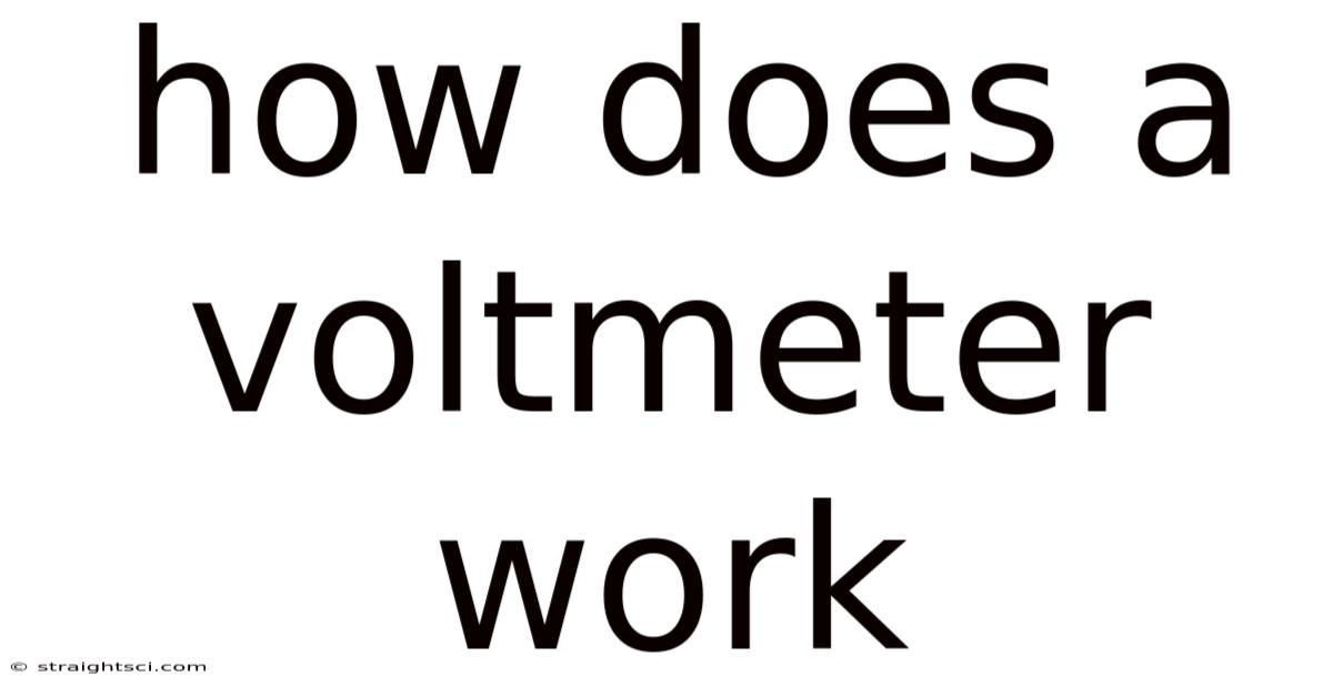 How Does A Voltmeter Work