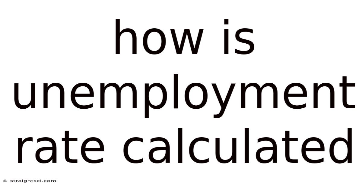 How Is Unemployment Rate Calculated