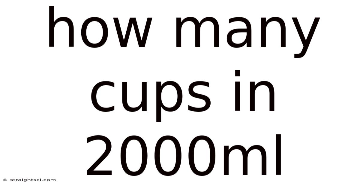 How Many Cups In 2000ml