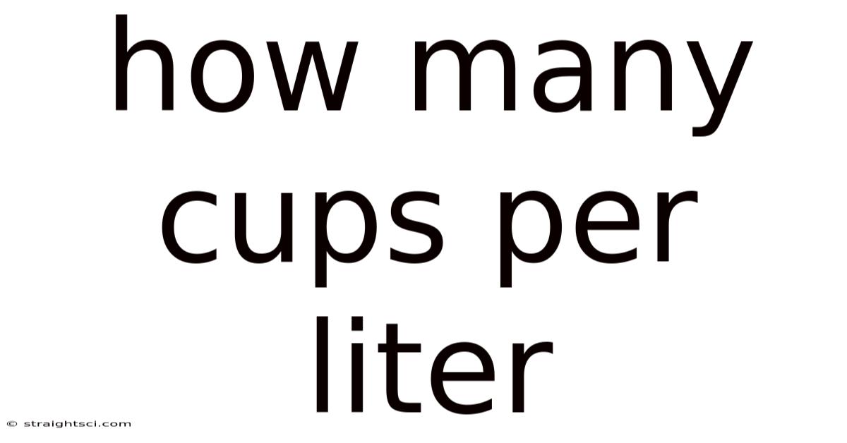 How Many Cups Per Liter
