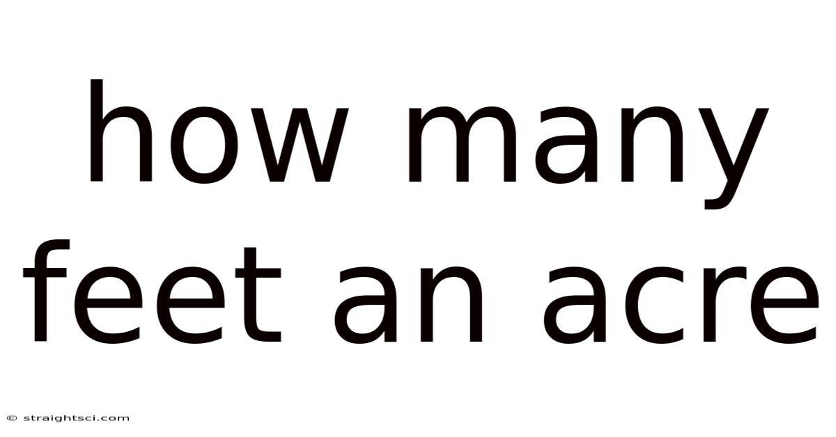 How Many Feet An Acre