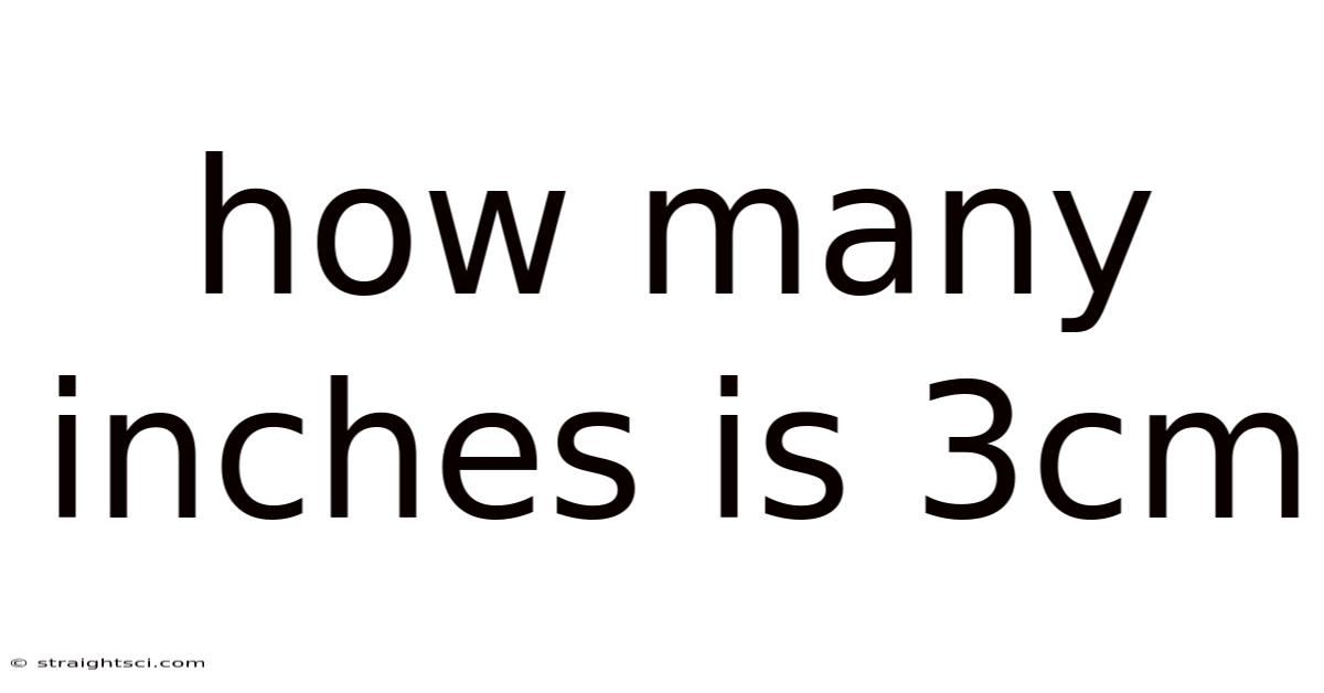 How Many Inches Is 3cm