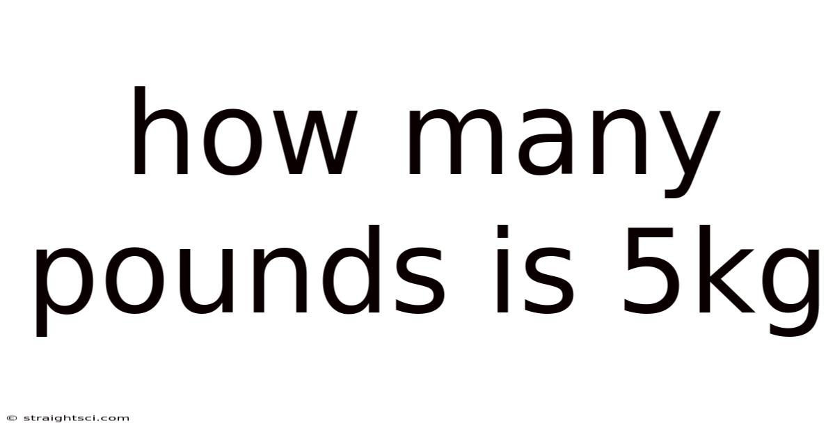 How Many Pounds Is 5kg