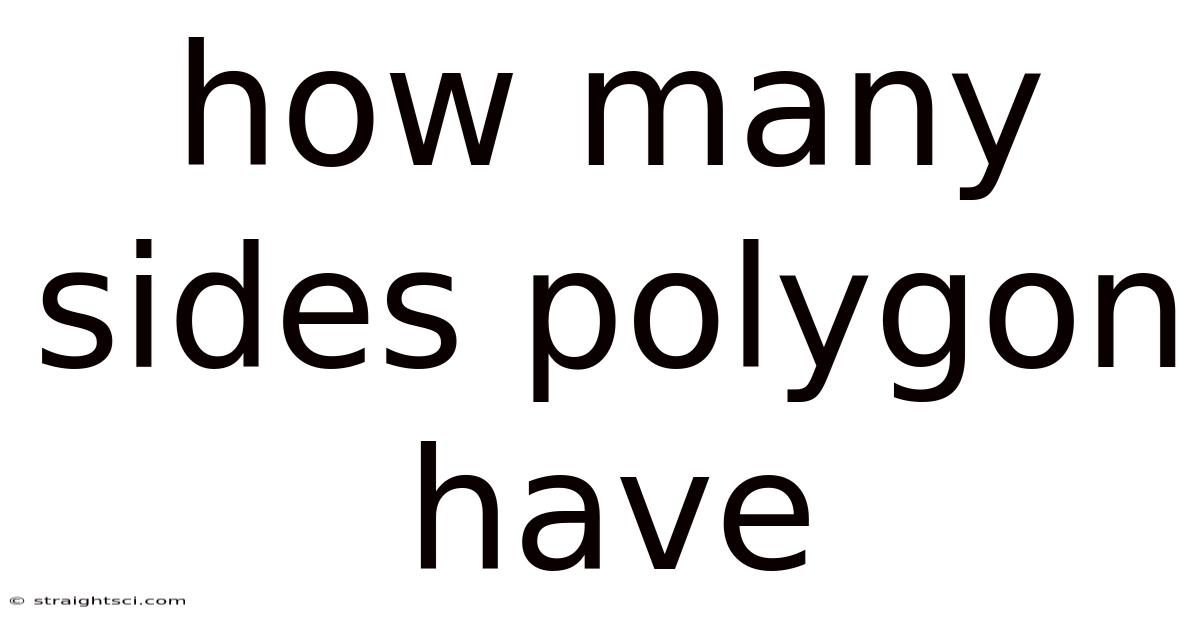 How Many Sides Polygon Have