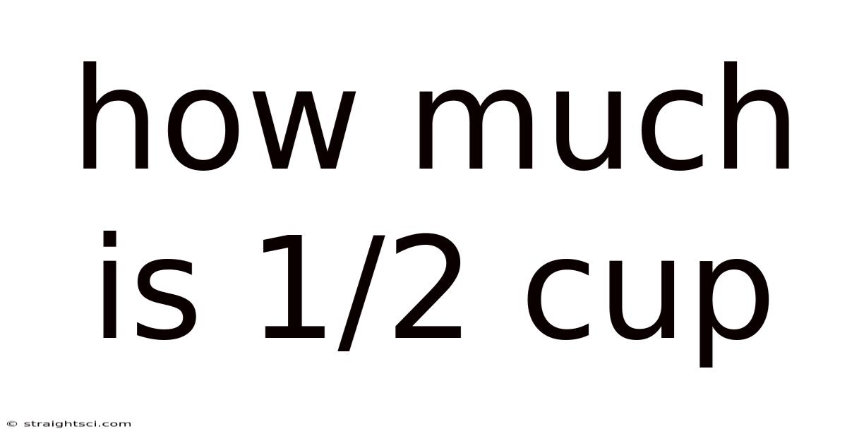 How Much Is 1/2 Cup