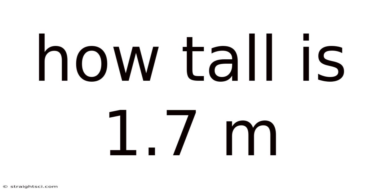 How Tall Is 1.7 M