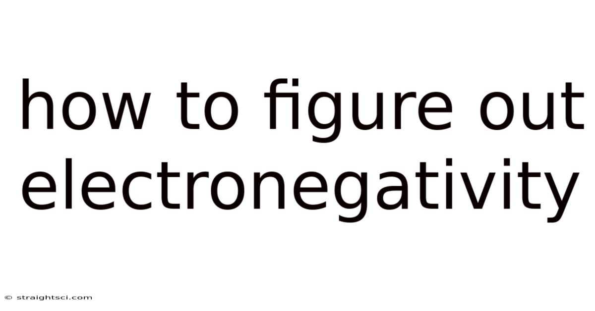 How To Figure Out Electronegativity