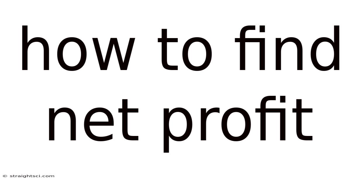 How To Find Net Profit