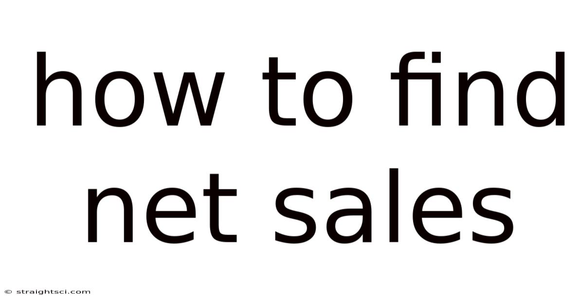 How To Find Net Sales