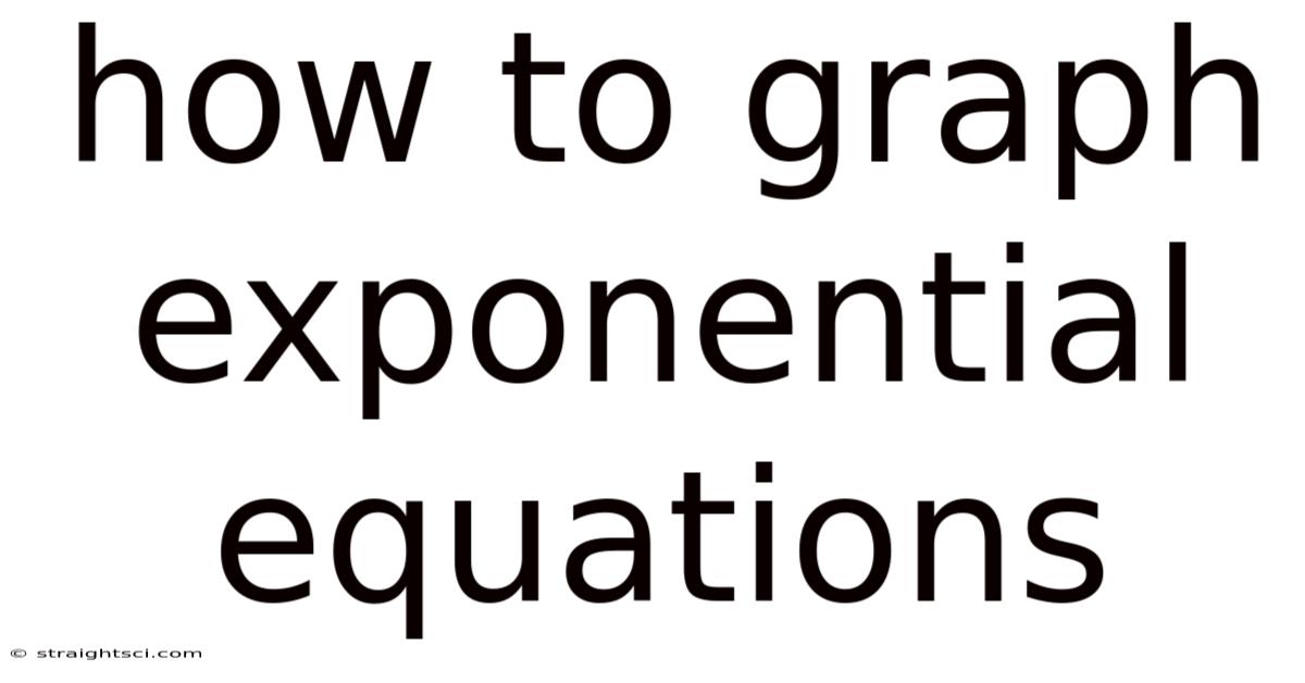 How To Graph Exponential Equations