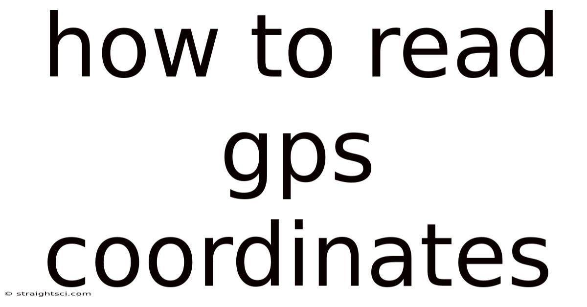 How To Read Gps Coordinates