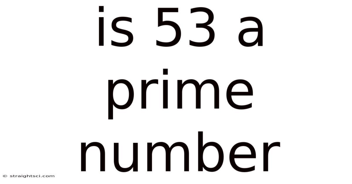 Is 53 A Prime Number