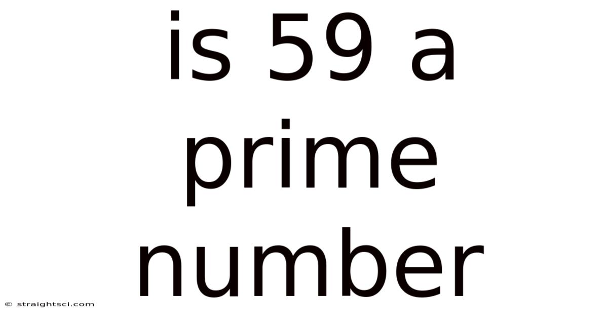 Is 59 A Prime Number