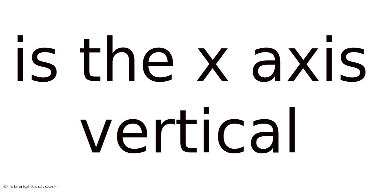Is The X Axis Vertical