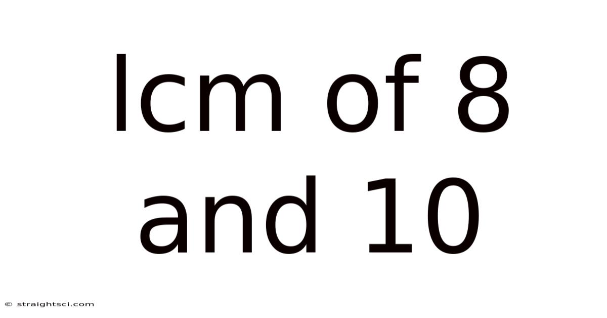 Lcm Of 8 And 10